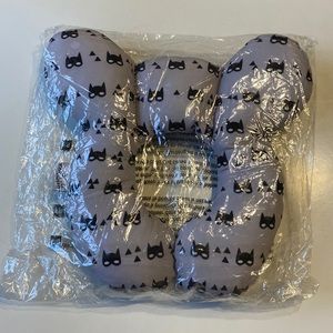 NEW Infant Neck Rest by Kakiblin. Gray with Black Batman Logo.